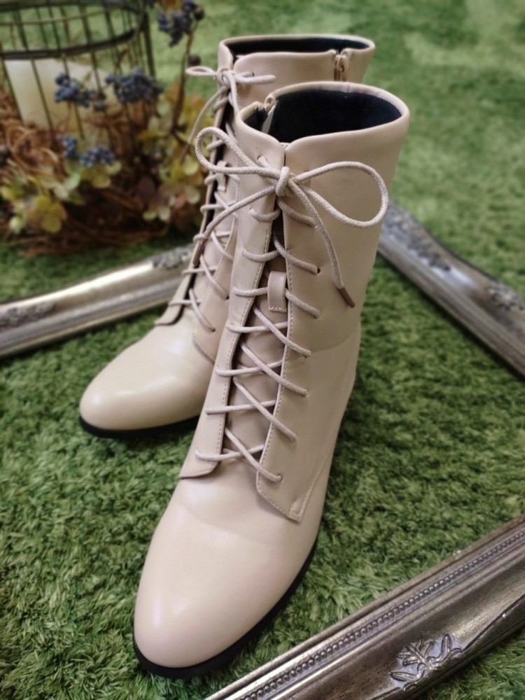 【受注品】レディースブーツ ミルクティーベージュ 【S,L】 - 画像 (4)