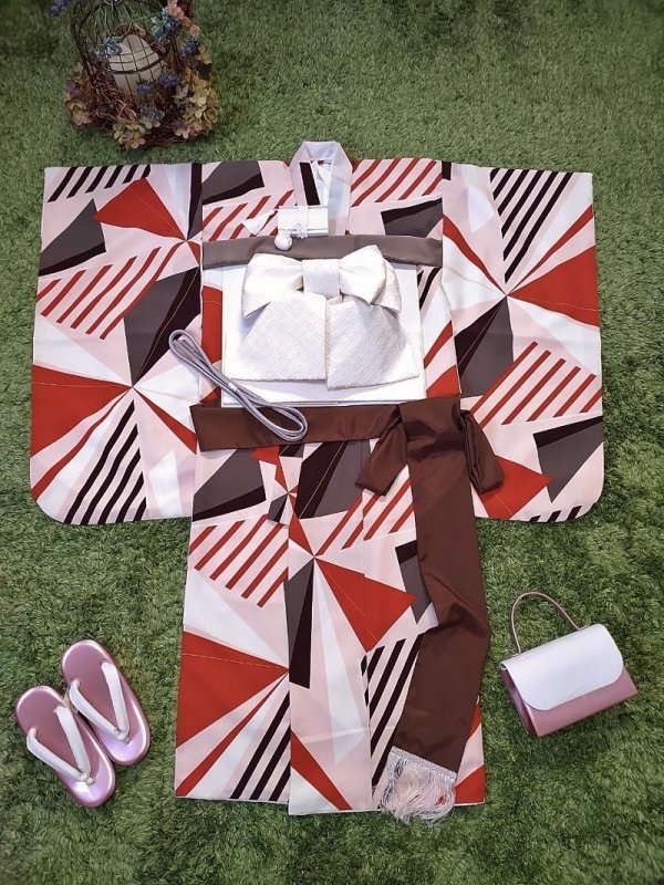 【現品】7歳四つ身オリジナルフルセット「ゆめかんざし」