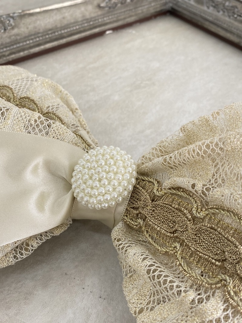 ﾗﾌｨﾈﾓｶｵﾘｼﾞﾅﾙ　-ゴールドリボン髪飾り-　2Type - 画像 (5)