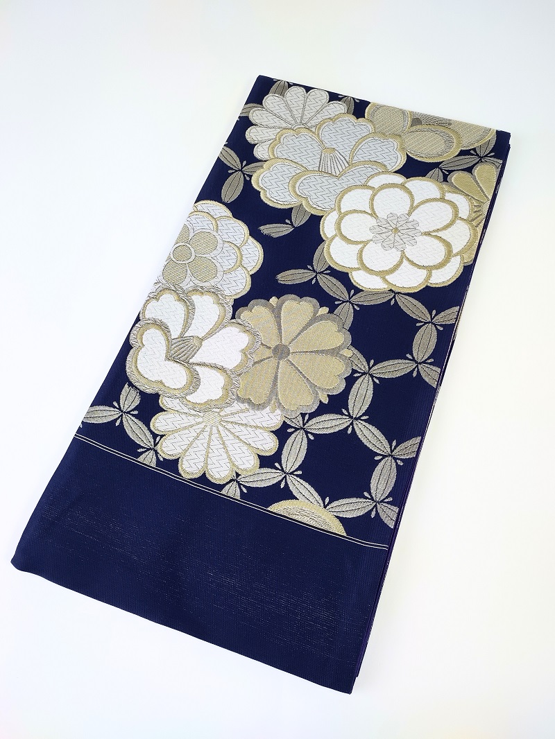 袋帯【正絹】振袖用RO2310-it17紺