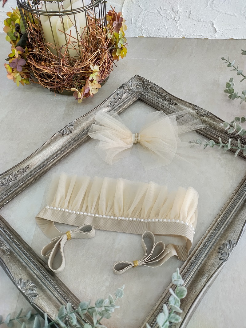 ﾗﾌｨﾈﾓｶｵﾘｼﾞﾅﾙ　チュールプリーツ飾り　-チュルチュルset- - 画像 (2)