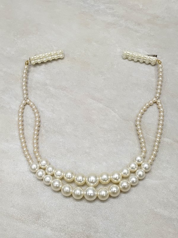 ﾗﾌｨﾈﾓｶ帯〆飾り　FK-120　パール帯飾り - 画像 (2)