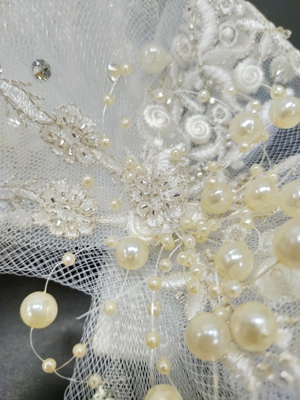 【ラフィネオリジナル】FK-119パールリボン髪飾り - 画像 (5)