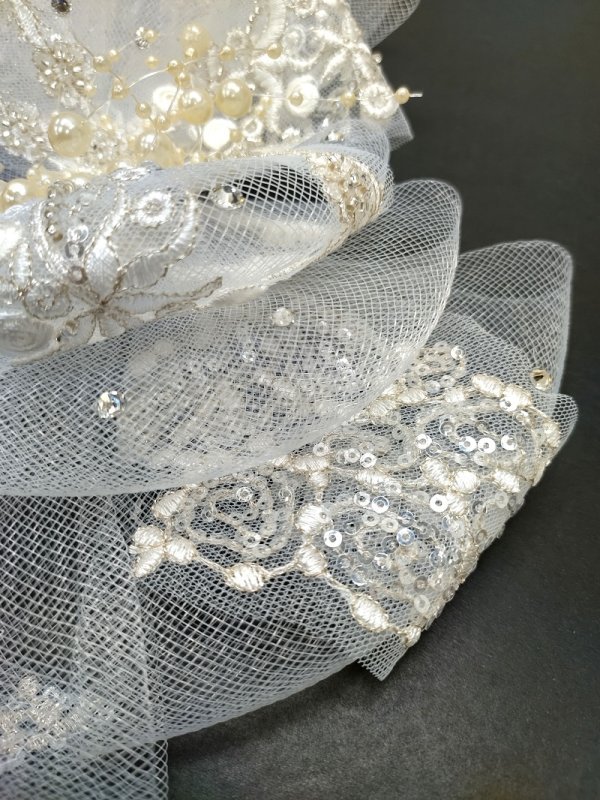 【ラフィネオリジナル】FK-119パールリボン髪飾り - 画像 (6)