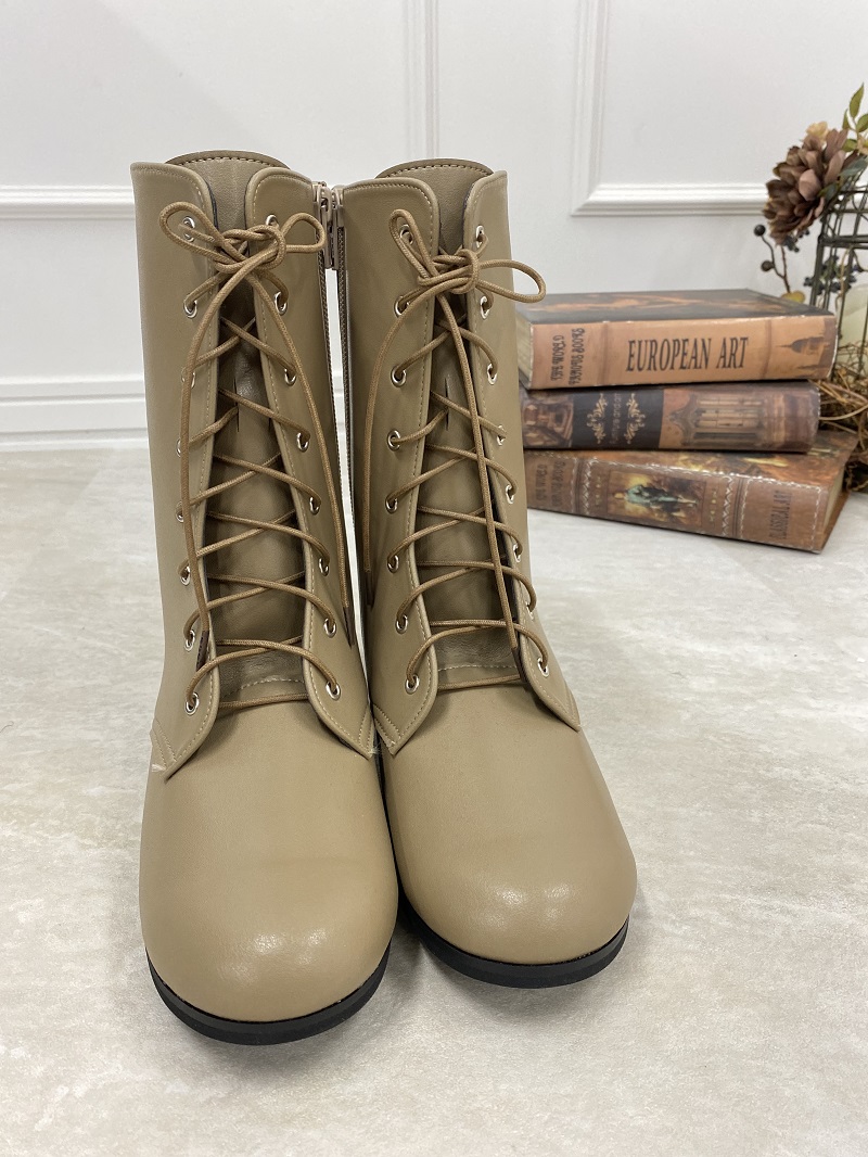 【アウトレット】女児国産ジュニアブーツ22.5㎝ ベージュ - 画像 (5)