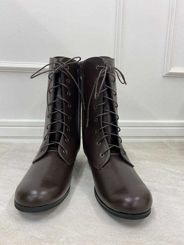 【アウトレット】女児国産ジュニアブーツ 焦げ茶 22.5cm - 画像 (2)