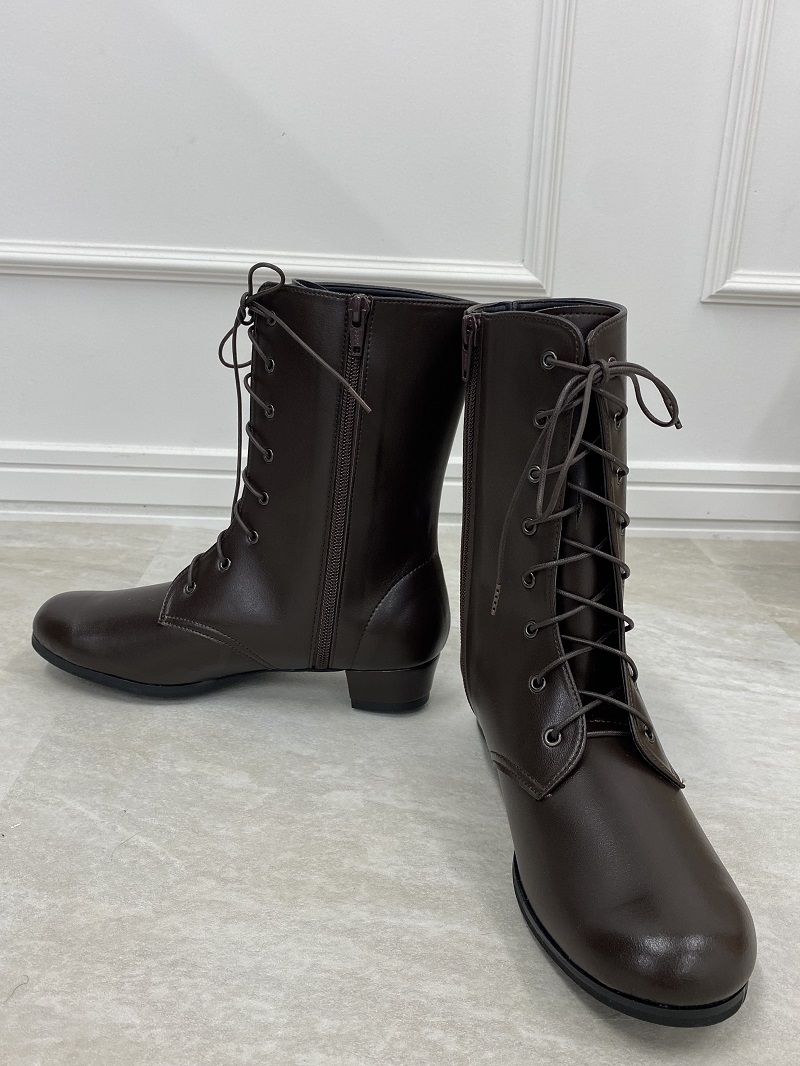 【アウトレット】女児国産ジュニアブーツ 焦げ茶 22.5cm - 画像 (3)