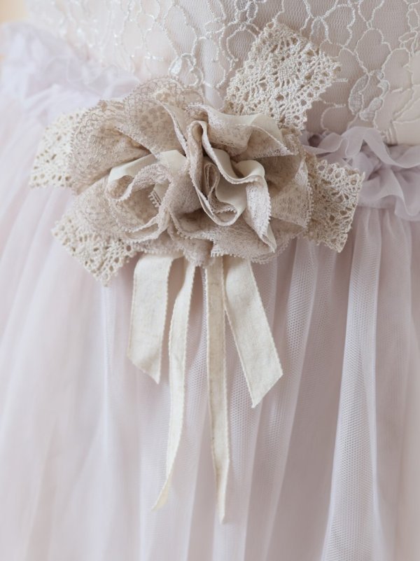 マタニティードレス R-2011 アイボリー - 画像 (6)