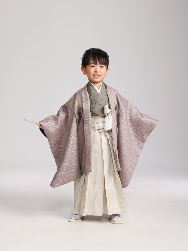 おりびと男児セット3歳/5歳 No.707【ピンクグレー】