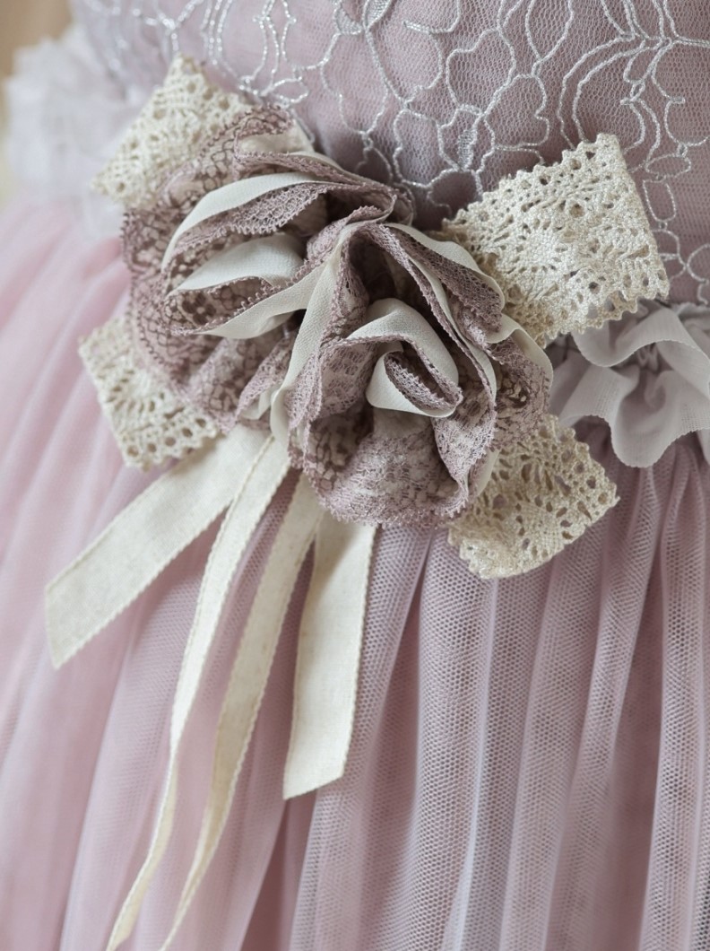 マタニティードレス R-2011 モーブ - 画像 (6)