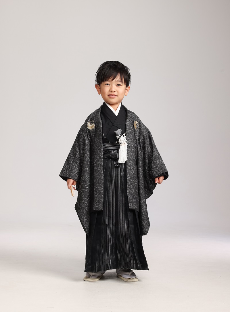 おりびと男児セット3歳/5歳　No.703【ブラック】