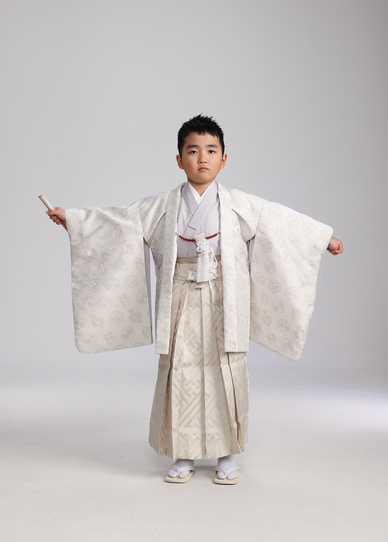 おりびと男児セット3歳/5歳　No.708【ホワイト】