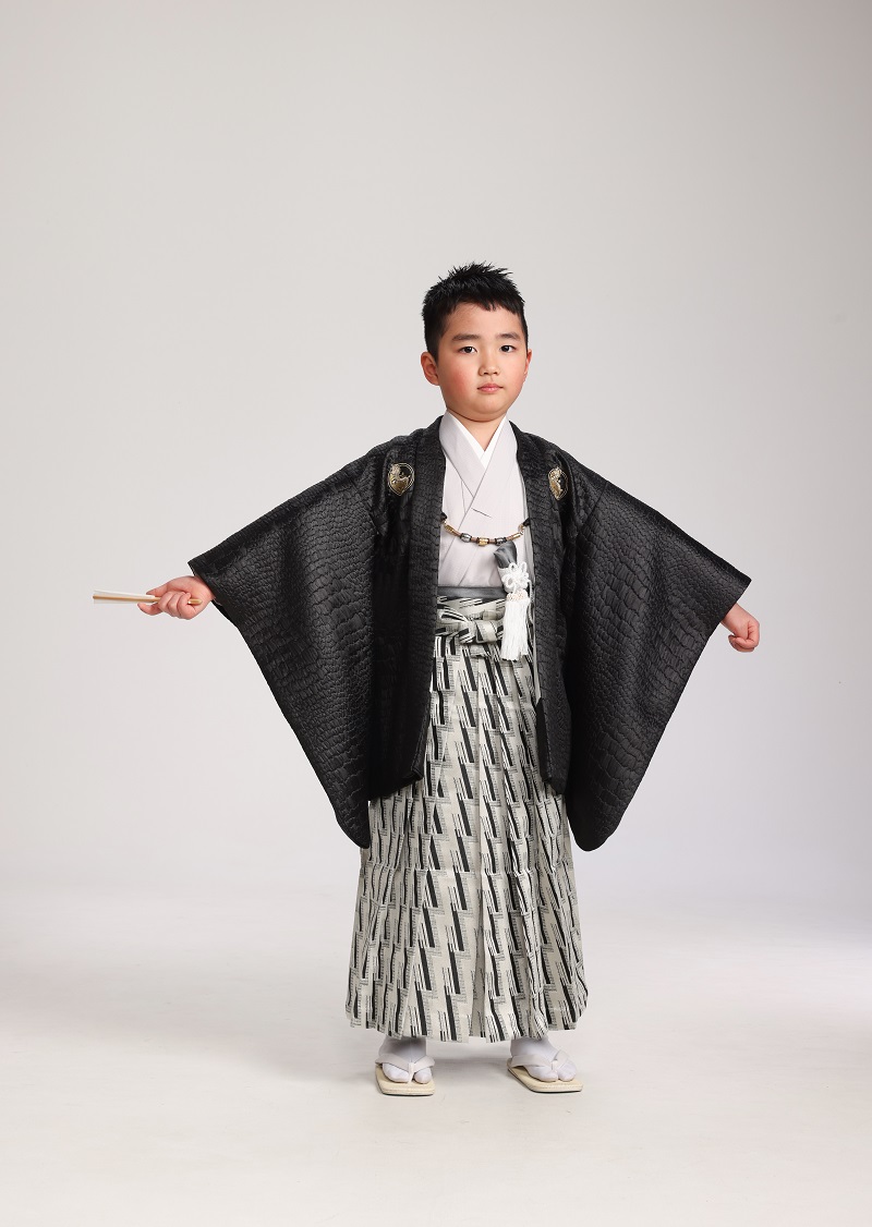 おりびと男児セット3歳/5歳　No.706【ブラック】