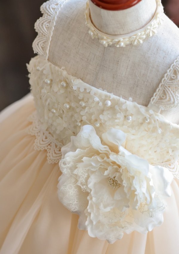 ロングドレスR-043 アイボリー - 画像 (3)