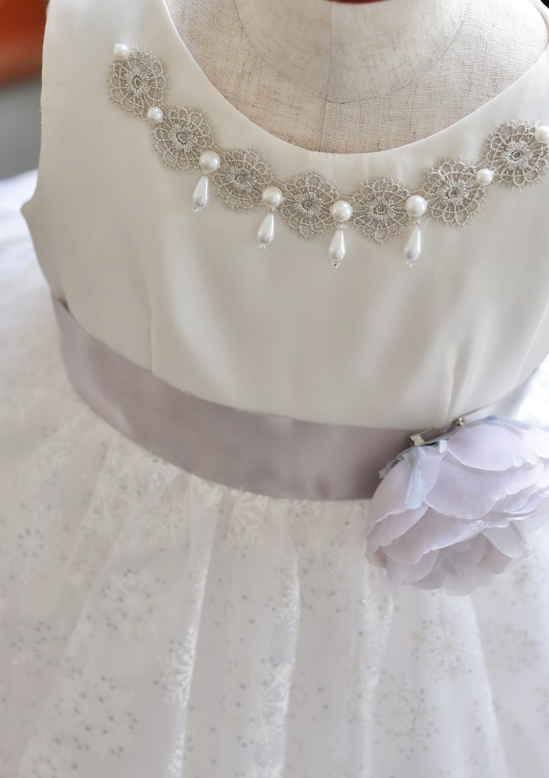 ロングドレスR-042　オフホワイト - 画像 (3)