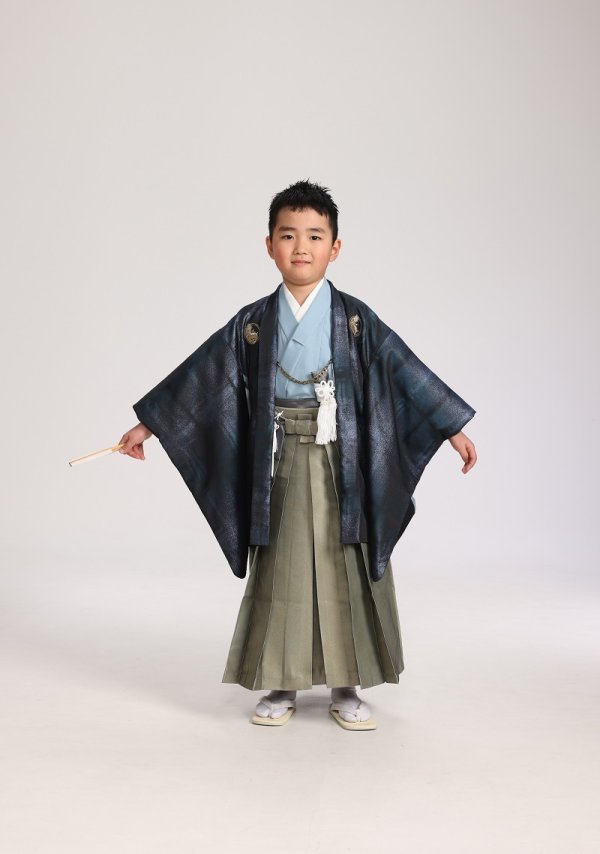 おりびと男児セット3歳/5歳 No.704【ブルーブラック】