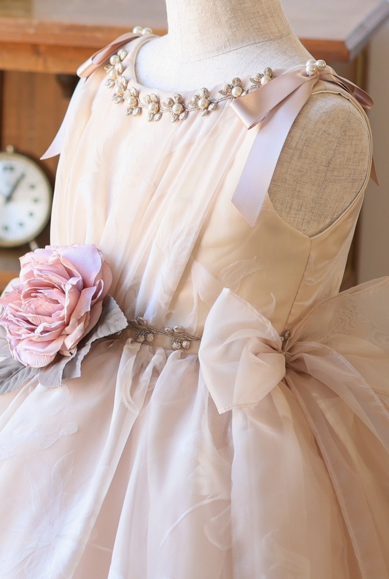 ロングドレスR-085　アイボリー - 画像 (5)