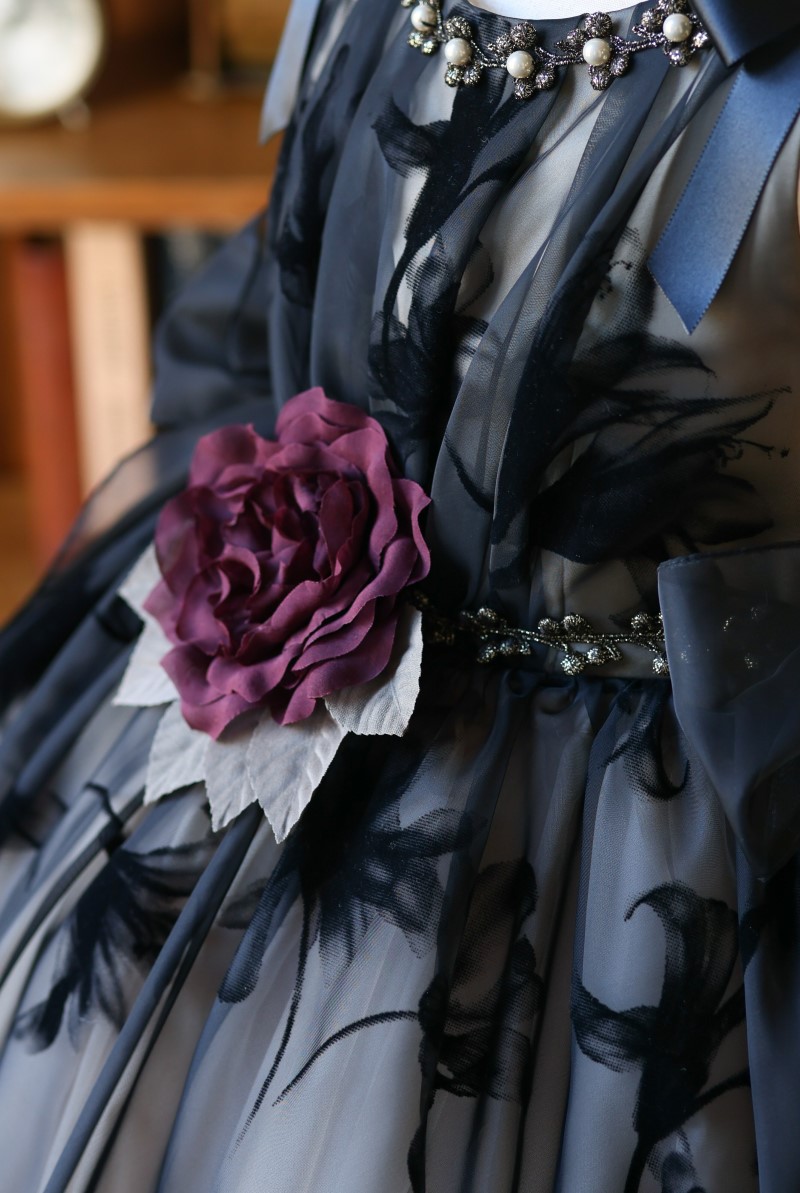 ロングドレスR-085　ブラック - 画像 (4)