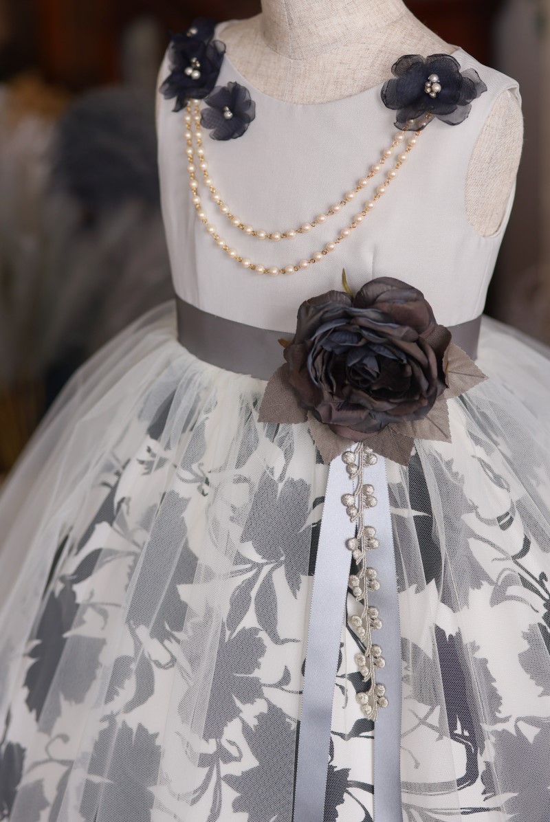 ロングドレスR-084 オフホワイト - 画像 (4)