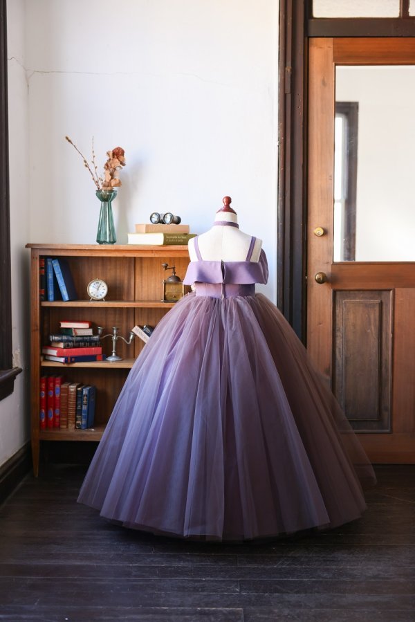 ロングドレスR-113 ブラウン - 画像 (2)