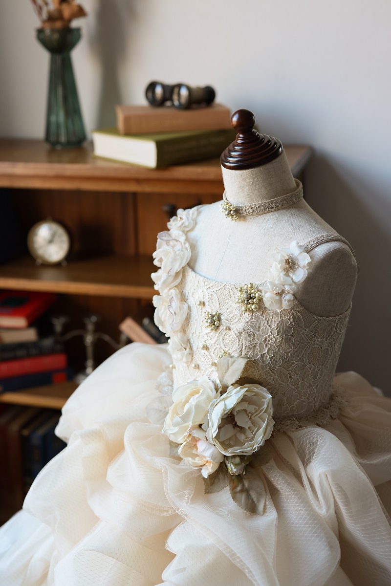 ロングドレスR-110 アイボリー - 画像 (6)