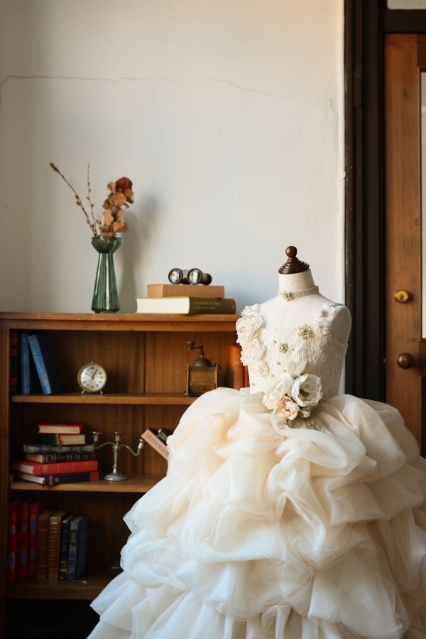 ロングドレスR-110 アイボリー - 画像 (3)