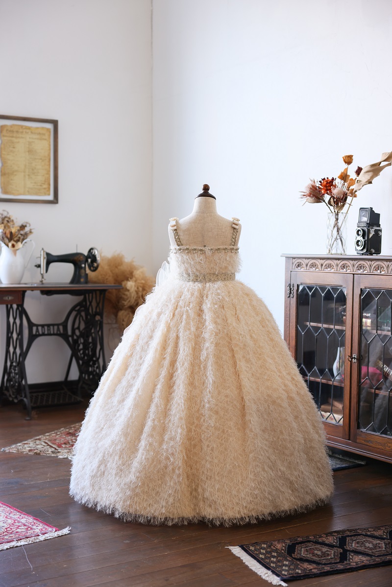 ロングドレスR-107　アイボリー - 画像 (2)