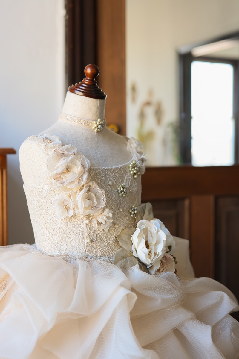 ロングドレスR-110 アイボリー - 画像 (5)