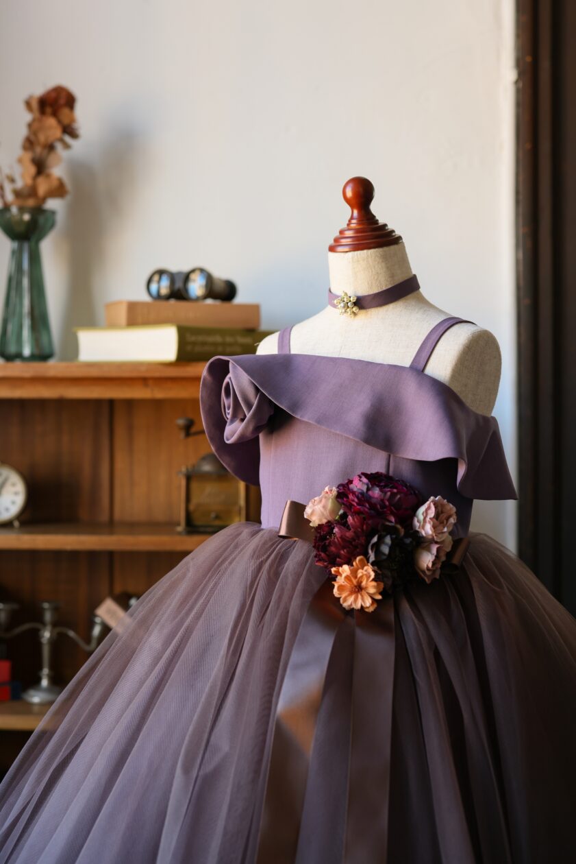 ロングドレスR-113 ブラウン - 画像 (4)