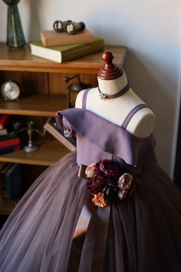 ロングドレスR-113 ブラウン - 画像 (3)