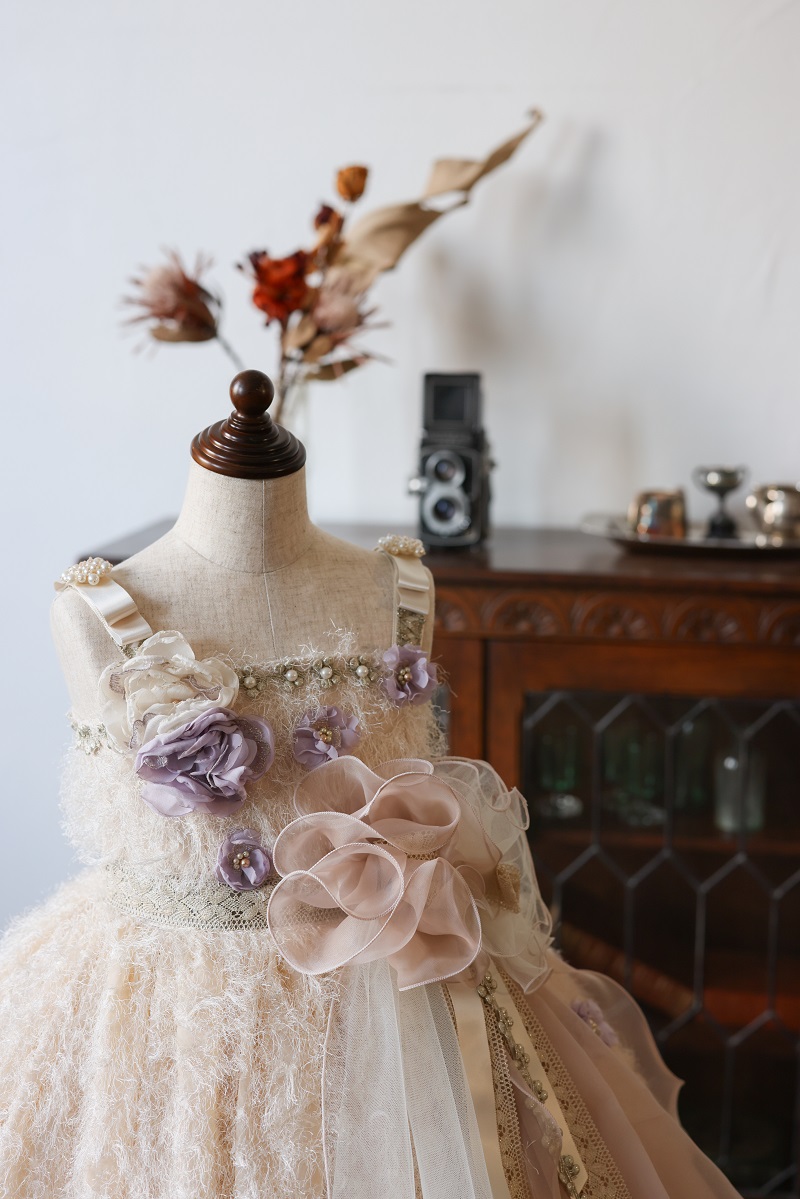 ロングドレスR-107　アイボリー - 画像 (4)