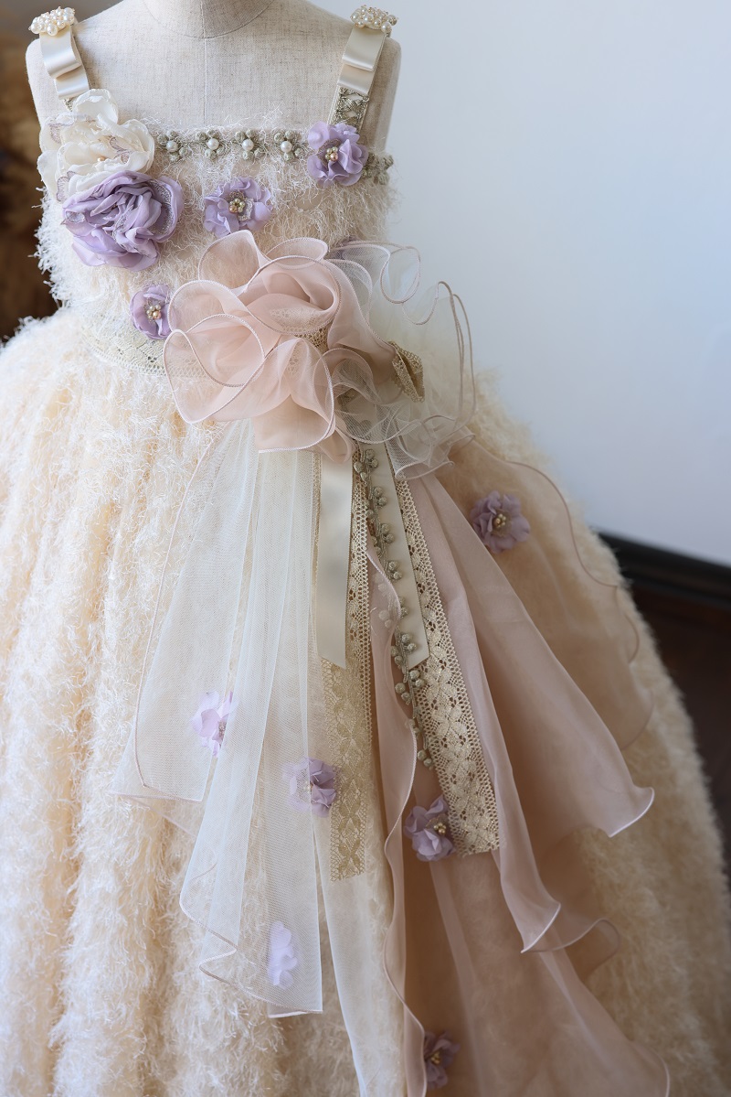 ロングドレスR-107　アイボリー - 画像 (5)