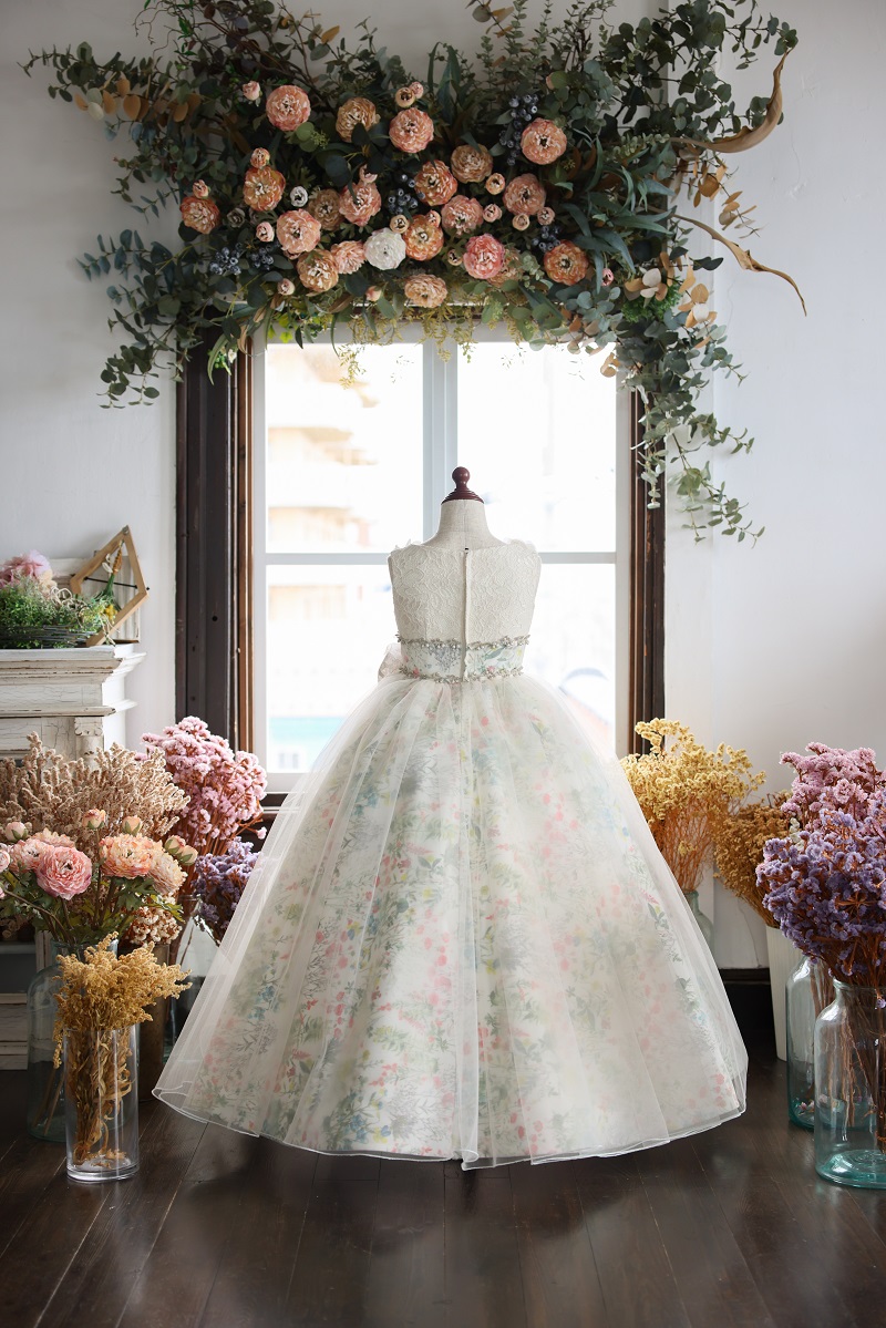 ロングドレスR-106 アイボリー - 画像 (2)