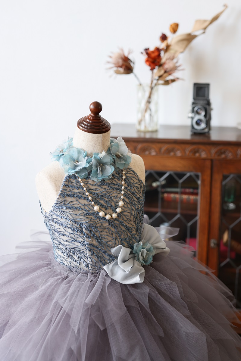 ロングドレスR-108 グレー - 画像 (6)