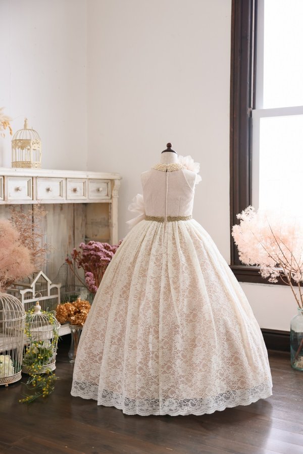 ロングドレスR-105　アイボリー - 画像 (2)