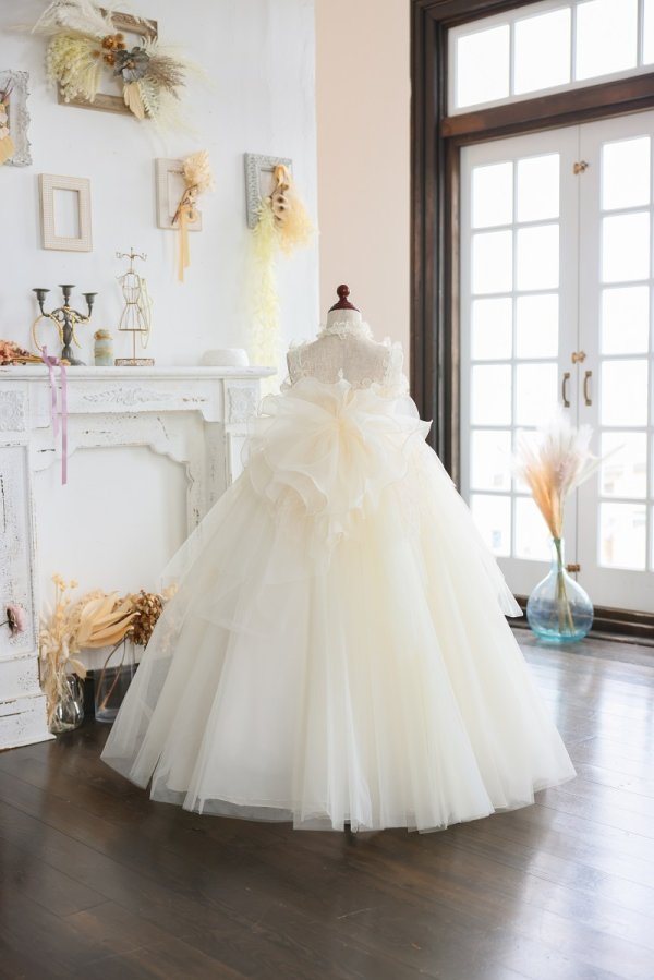 ロングドレスR-124　アイボリー - 画像 (2)