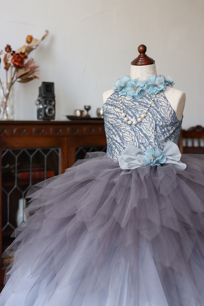 ロングドレスR-108 グレー - 画像 (7)