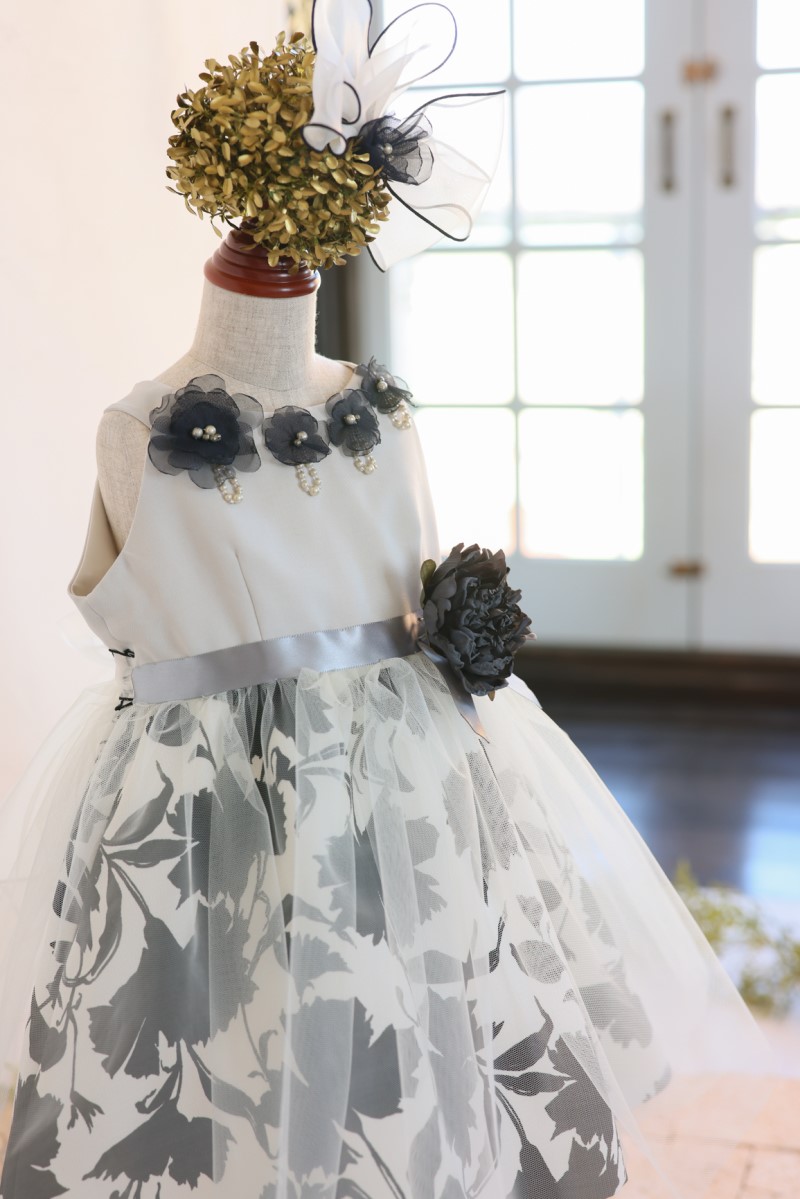 【現品100㎝】ショートドレスR-103 ホワイト - 画像 (6)