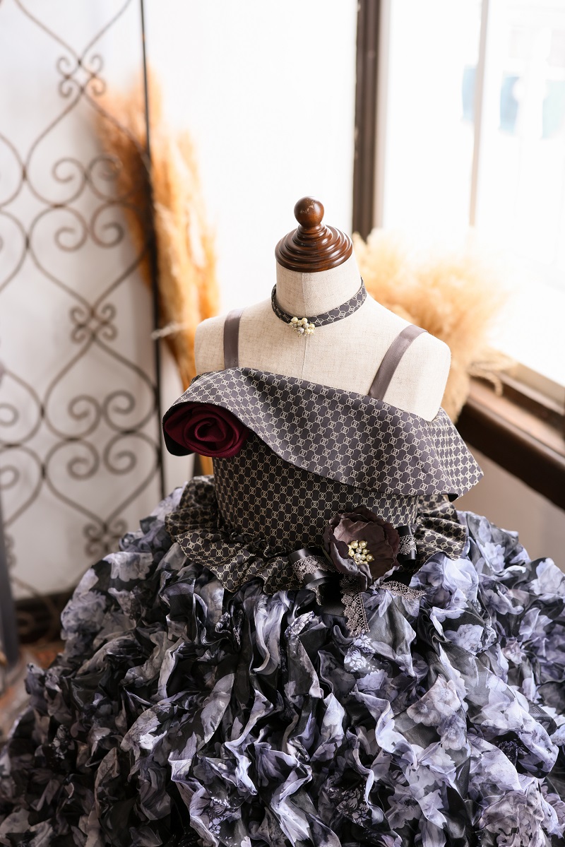 ロングドレスR-109 モノトーン - 画像 (3)