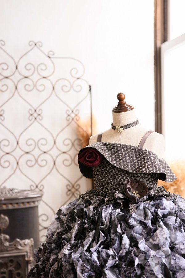 ロングドレスR-109 モノトーン - 画像 (4)