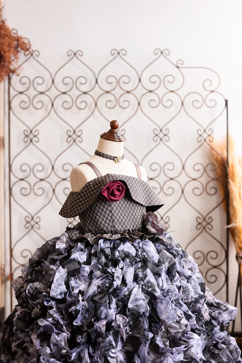 ロングドレスR-109　モノトーン - 画像 (5)