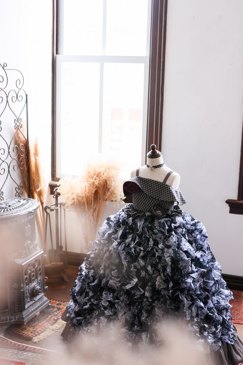 ロングドレスR-109　モノトーン - 画像 (6)