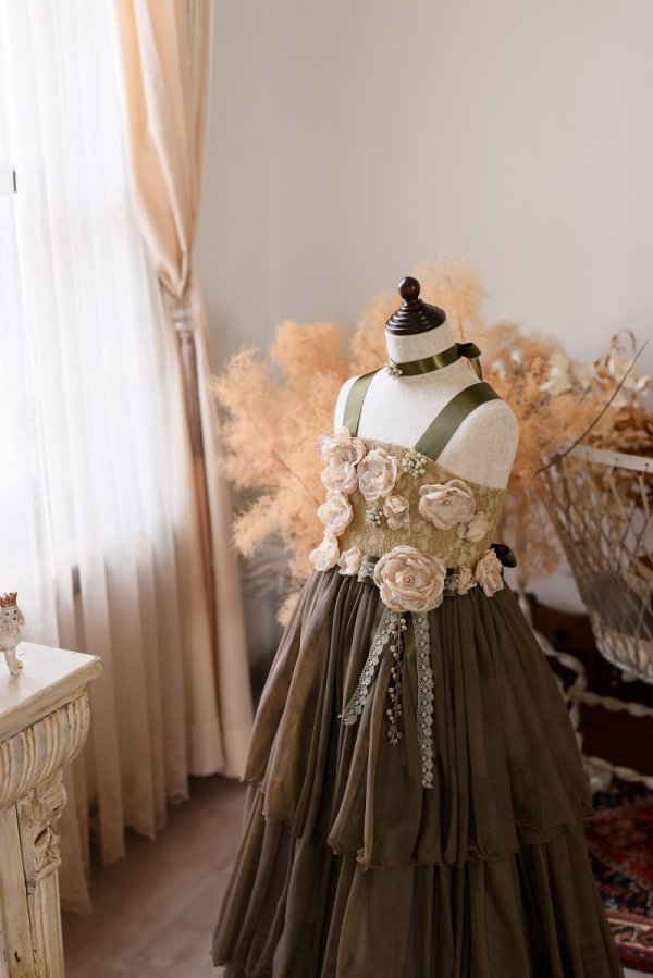 ロングドレスR-104　カラシ - 画像 (3)