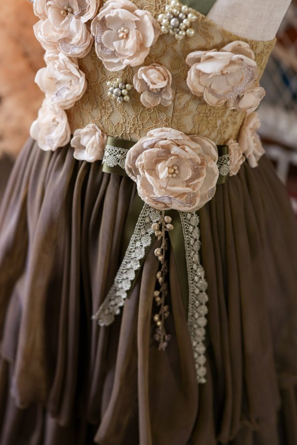 ロングドレスR-104　カラシ - 画像 (5)