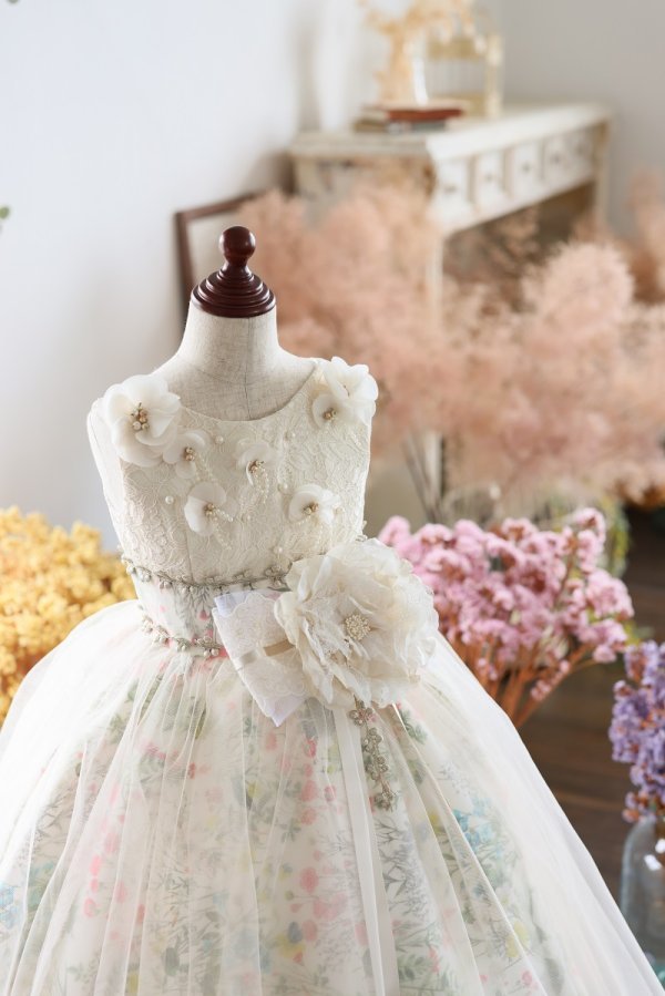 ロングドレスR-106 アイボリー - 画像 (3)