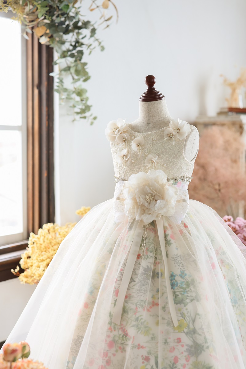 ロングドレスR-106 アイボリー - 画像 (4)