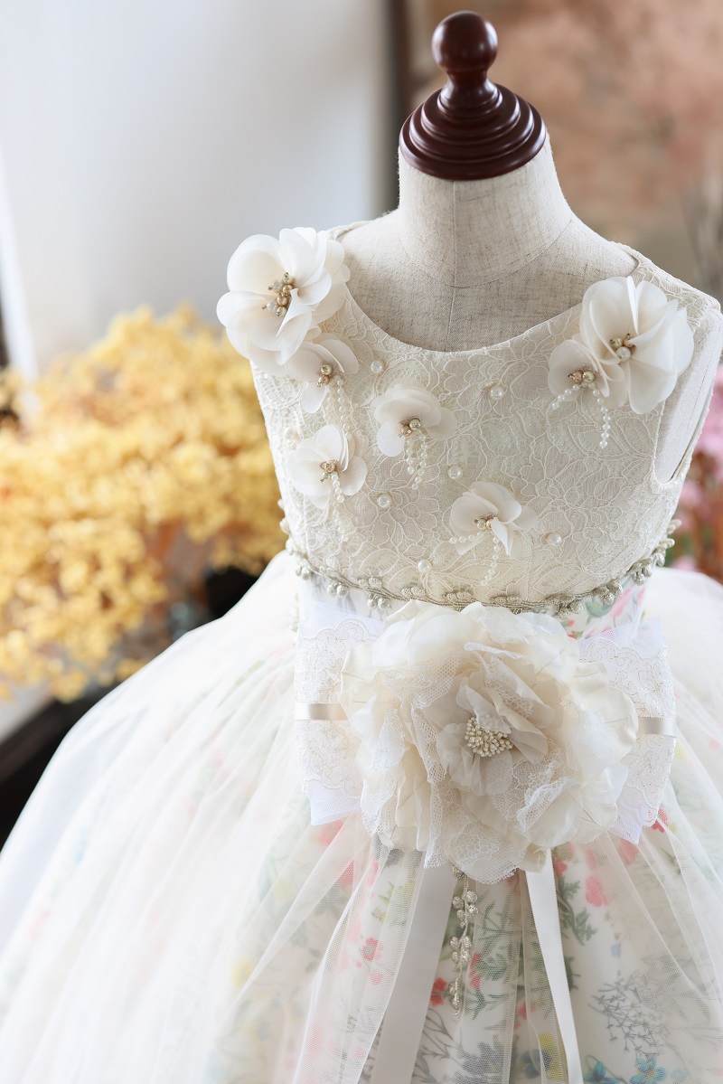 ロングドレスR-106 アイボリー - 画像 (5)