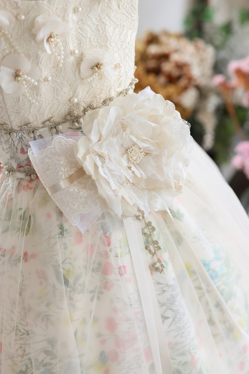 ロングドレスR-106　アイボリー - 画像 (6)