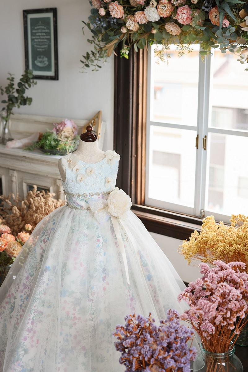 ロングドレスR-106 ブルー - 画像 (3)