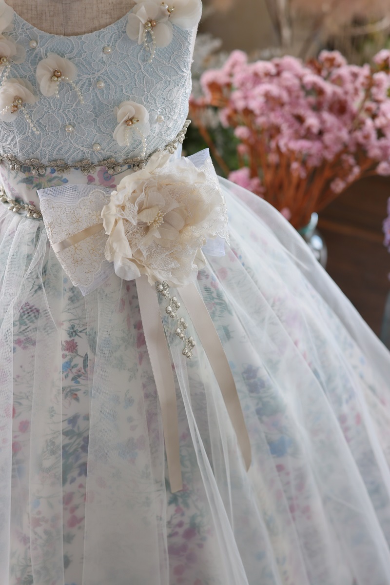 ロングドレスR-106 ブルー - 画像 (6)